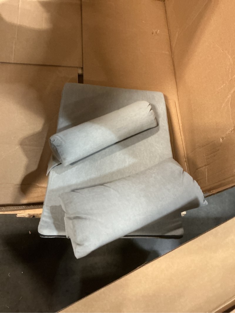 Condition photo showing As Is for 3pcs wedge pillow set for after surgery, adjustable 9&12 inch bed wedge pillow for sleeping, incline pillow wedge for headboard, post surgery, acid reflux, neck&back support, grey grey adjustable 9&12 inch + 1 head pillow