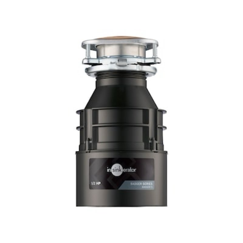 insinkerator badger 5 continuous feed 1/2-hp septic safe non-corded garbage disposal