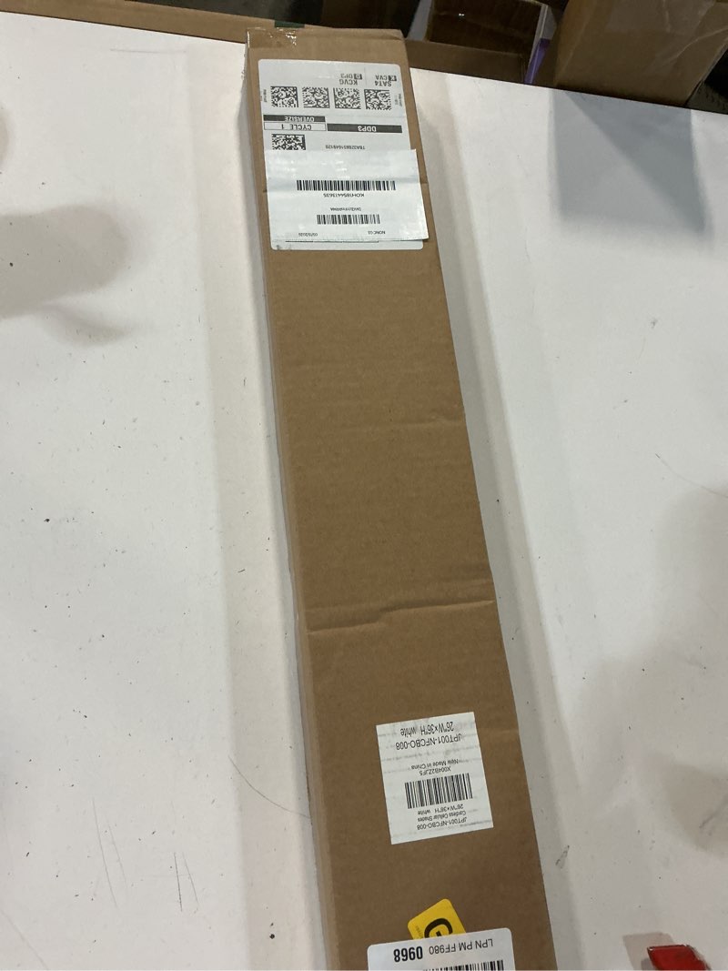 Condition photo showing New/Like New for lazblinds no tools no drill cordless cellular shades, blackout light blocking honeycomb shades for home, thermal insulation blinds for windows, 26" w x 36" h, white blackout-white 26" w x 36" h