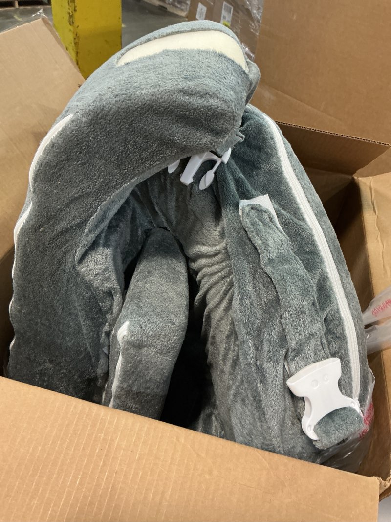Condition photo showing As Is for My Brest Friend Twin Nursing Pillow - Enhanced Comfort with Slipcover - Ultimate Ergonomic Support for Breastfeeding- Adjustable Strap and Silent Release Buckle with Handy Side Pocket, Evening Grey Evening Grey Twin