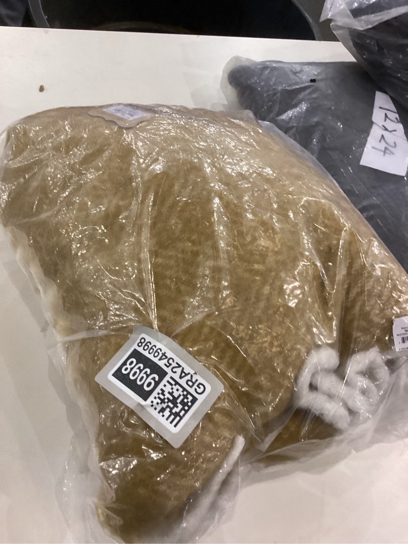 Condition photo showing New/Like New for Mud Pie Acrylic Throw Blanket, Mustard, 60" x 50" Yellow Mustard