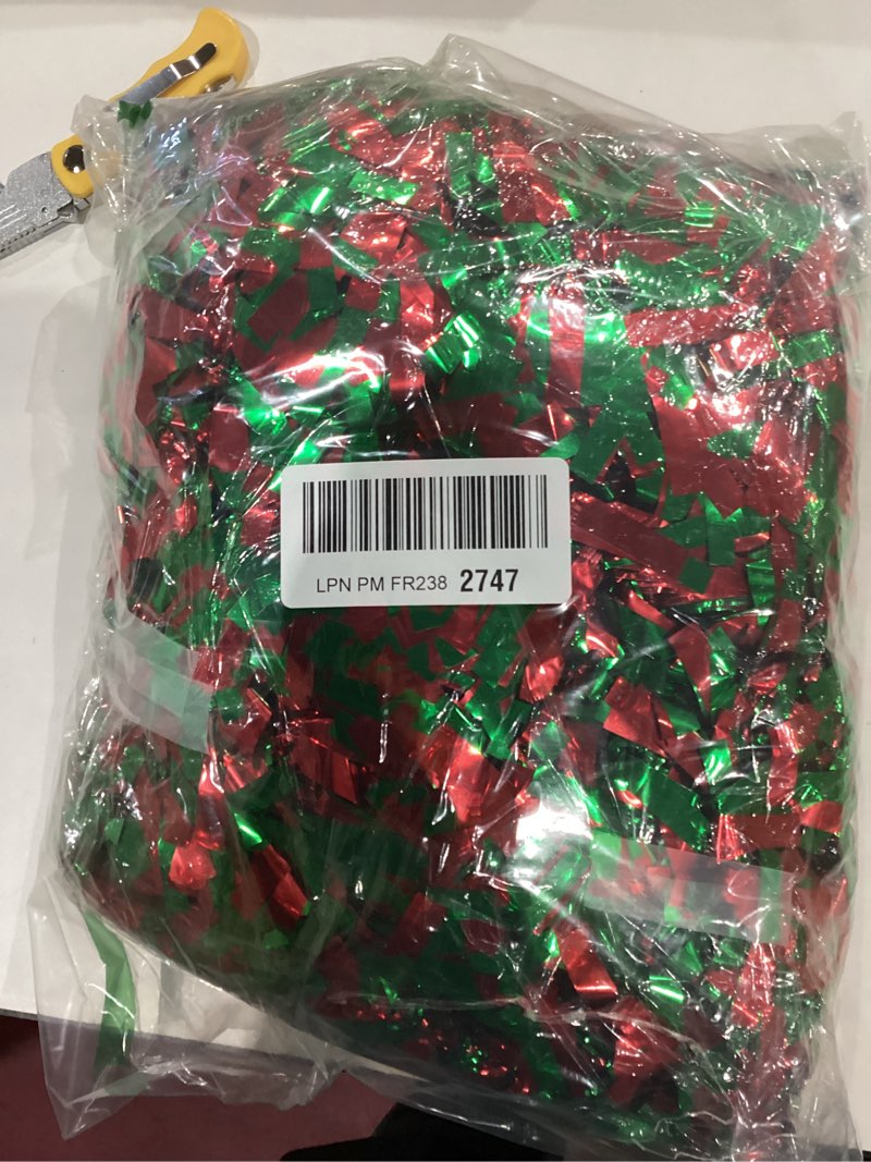 Condition photo showing Good Condition for 66 Ft Christmas Tinsel Garland Thick Tinsel Garland Xmas Tree Decorations Metallic Tinsel Twist Garland for Christmas, Birthday, Party Decor Indoor Outdoor Party Supplies (Green-Red)