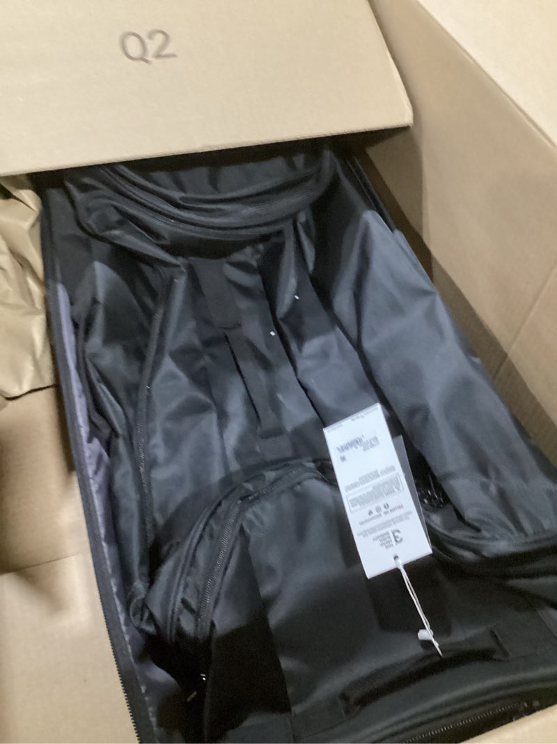 Condition photo showing As Is for samsonite andante 2 wheeled duffel bag – 32-inch durable rolling luggage with inline skate wheels, push-button handle & spacious compartments – travel-friendly and lightweight - all black 32-inch all black