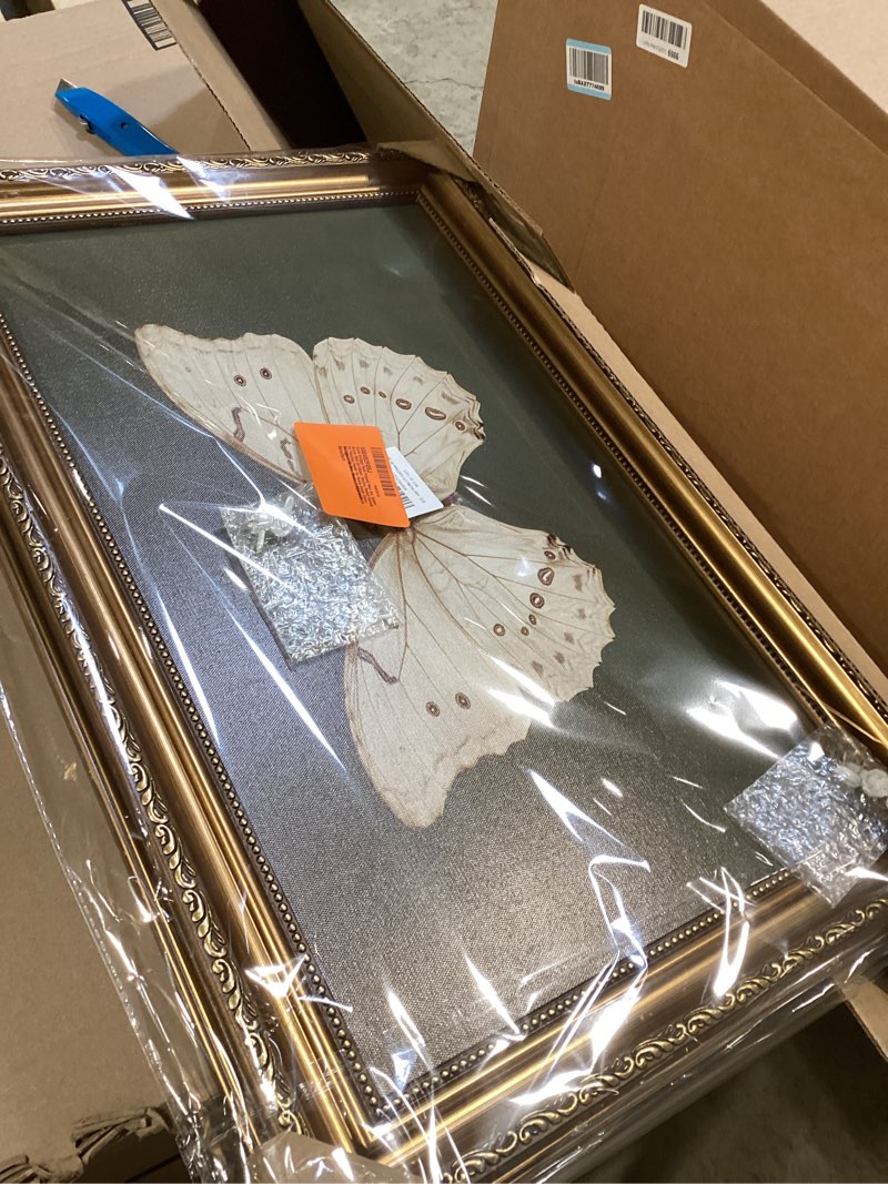 Condition photo showing New/Like New for Uniro Vintage Gold Framed Wall Art, Easter Bunny Wall Art Decor, Neutral Rabbit Canvas Oil Painting Poster for Rustic Easter Décor, Vintage Home Decor Animals Artwork Prints Wall Decor for Kids Room, Living Room, Bedroom or Festive Spaces - 16x24inch 24"L x 16"W Bunny