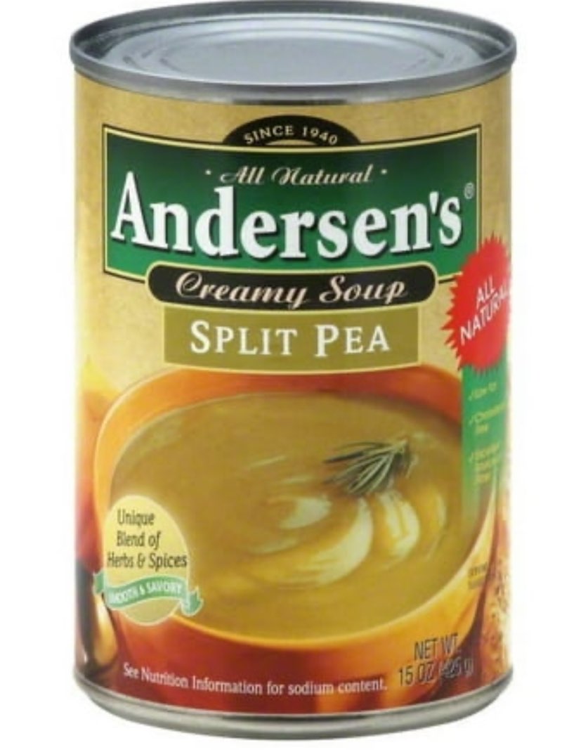 (( Case pack Of 4 Cans))ANDERSEN'S, SPLIT PEA CREAMY SOUP(( Best By/02/2026))