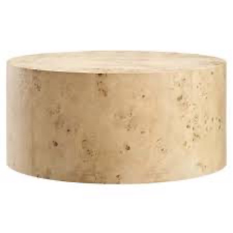 Modway EEI-6274-NAB Cosmos 35" Round Burl Wood Coffee Table, Natural Burl