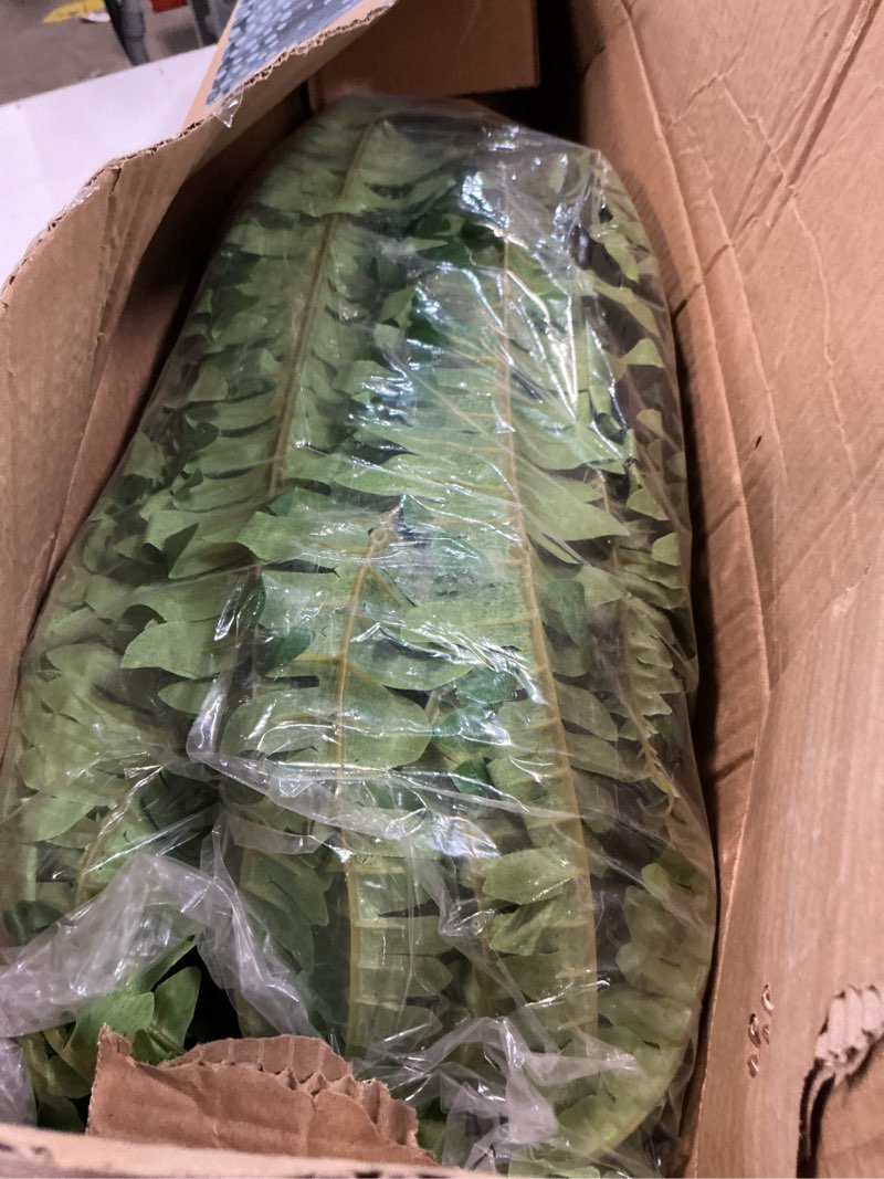 Condition photo showing Good Condition for dkaltm single silky artificial boston fern bush, 49inch large artificial ferns for outdoors, large faux ferns artificial plants,suitable for decorating office, living room faux greenery,95branches