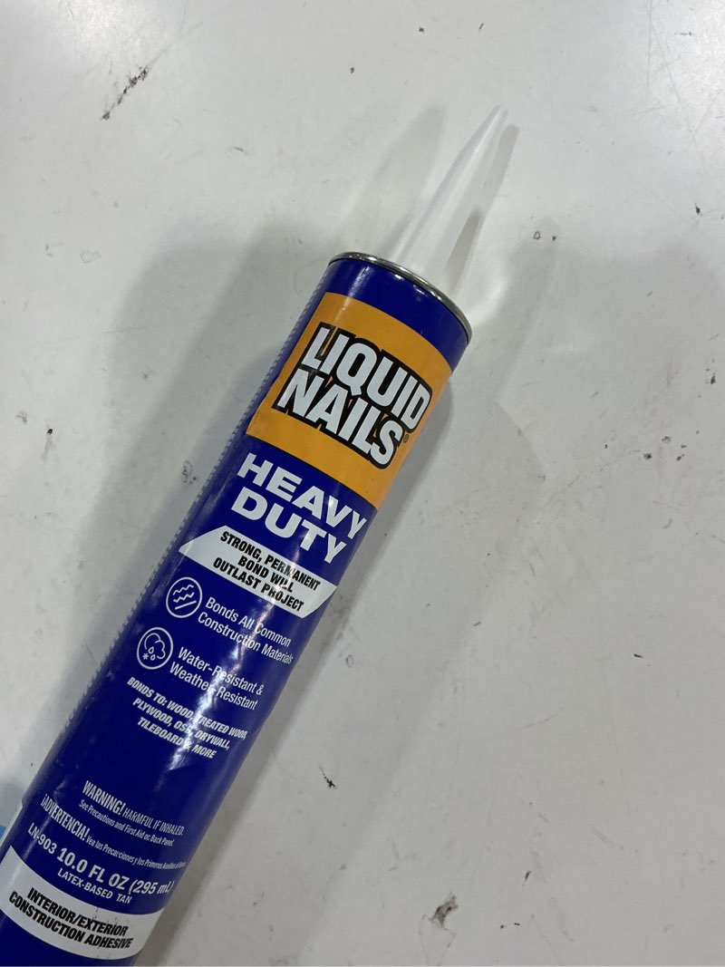 Condition photo showing New/Like New for liquid nails heavy duty construction adhesive (ln903), 10 oz heavy duty tan 10 ounce