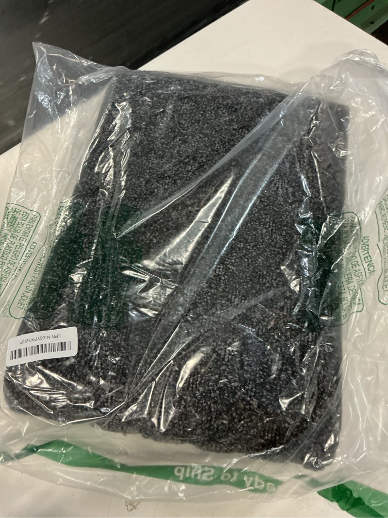 Condition photo showing Good Condition for jsei bullnose carpet stair treads, 4 pcs non slip stair treads for wooden steps indoor with tpe backing, 11" x 30" machine washable stair runners with edge protection for kids and elders, dark grey 11" x 30" dark grey 4
