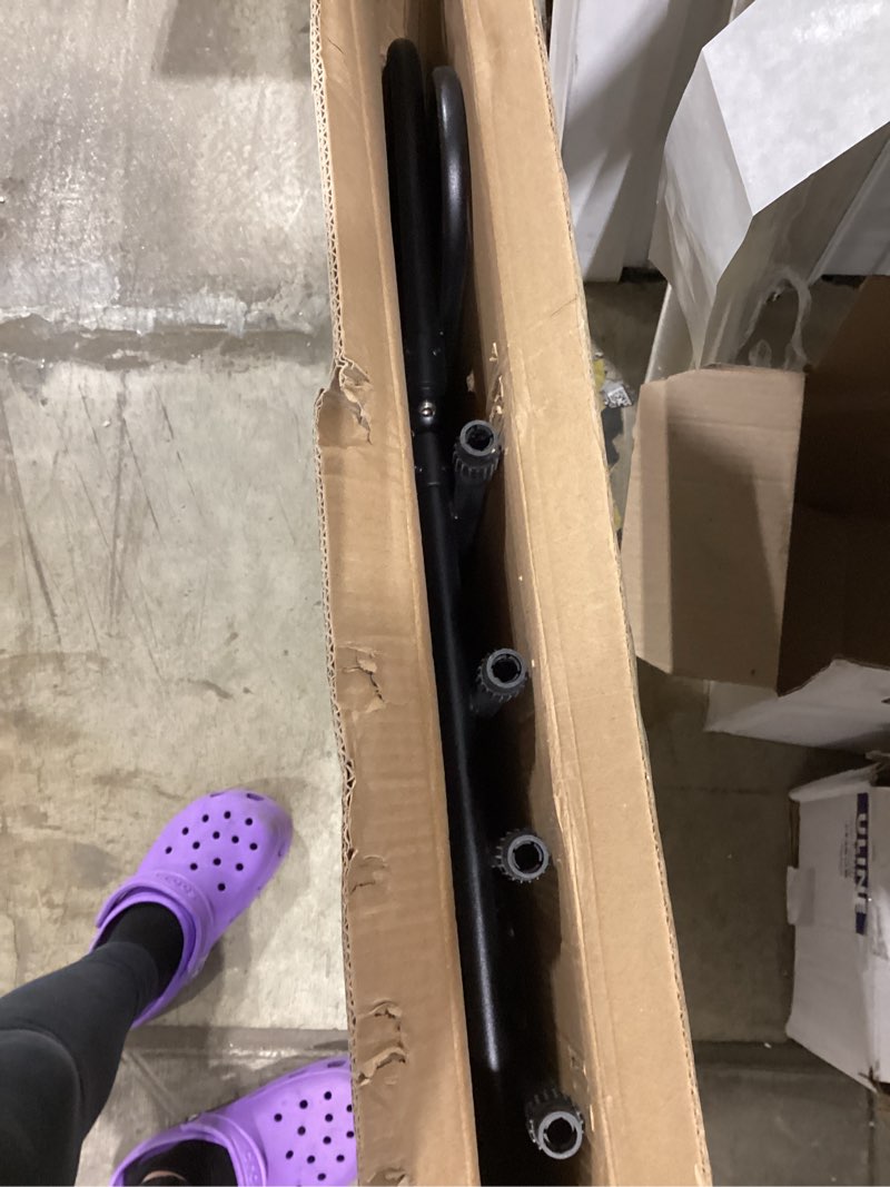 Condition photo showing Good Condition for universal fit dog barrier for suv,sedan,truck,front/back seat,elastic 5 ropes&steel hooks firmly fixed,42.5"–62"width adjustable,dog car barrier follow the seat movement,durable matte paint adjustable matte black