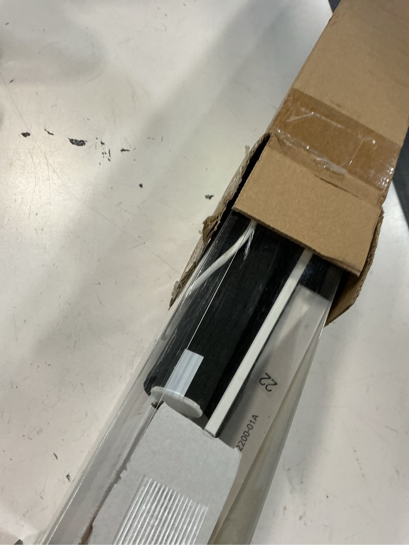 Condition photo showing Good Condition for motorized blinds with remote,100% blackout smart roller shades,rechargeable smart blinds?solar panel included? wireless electric cordless shades with cover compatible with alexa black 34 * 72 c-black 34"w x 72"h