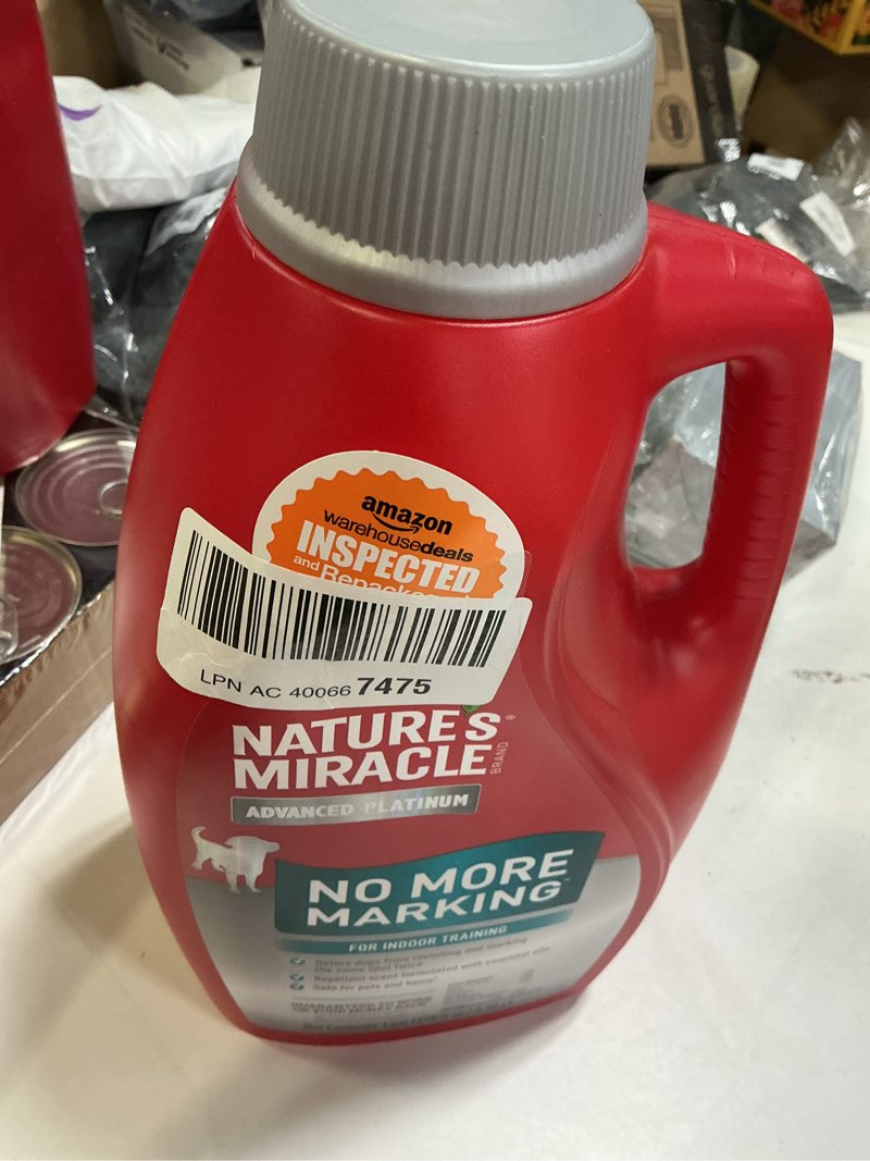Condition photo showing Good Condition for Nature’s Miracle Advanced Platinum No More Marking, 128 Ounces, Helps Discourage Repetitive Pet Marking 1 Count (Pack of 1)