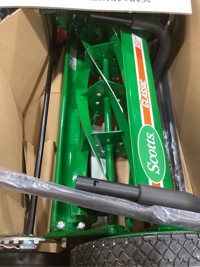 Condition photo showing Good Condition for scotts outdoor power tools 2000-20s 20-inch 5-blade classic push reel lawn mower, green