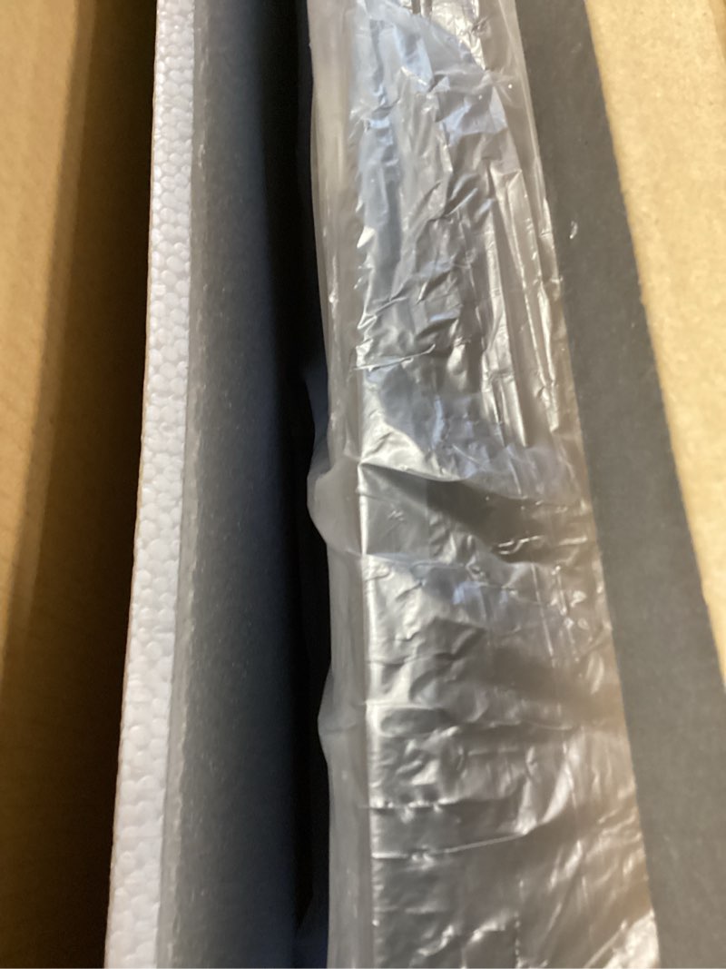 Condition photo showing New/Like New for Large Standing Mirror Full Length, 82"X44" Oversized Arched Floor Mirror Black Full Length Mirror with Stand, Hanging or Wall Mounted for Bedroom Living Room Clothing Store Gym, Tempered Glass Black-arch 82"L x 44"W