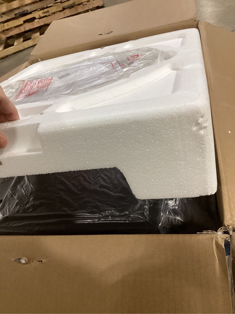 Condition photo showing Good Condition for GE GCST10A1WSS 4-in-1 Microwave Oven, 1,050 Watts Air Fryer, Broiler & Convection Mode, Child-Lock Technology, Kitchen Essentials for The Countertop or Dorm Room, 1.0 Cu. Ft, Stainless Steel. Not Tested