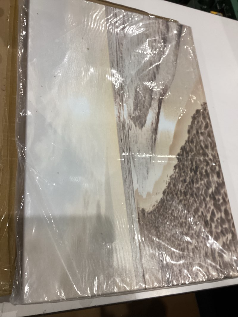 Condition photo showing New/Like New for sunflax ocean sunset canvas wall art: tropical sands beach artwork nature sea waves picture contemporary large coastal seaside scenery seascape painting prints for bathroom living room office sunset beach 36"l x 24"w