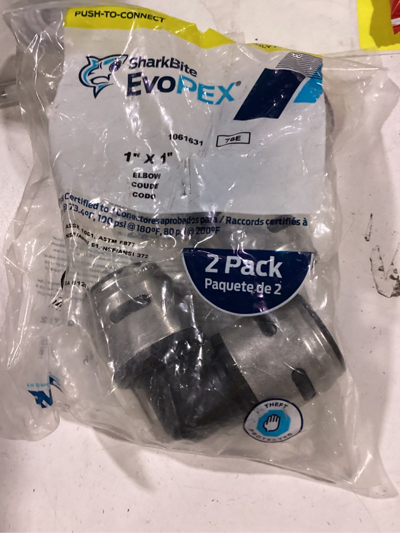 Condition photo showing Good Condition for sharkbite evopex 1-in push-to-connect 90-degree elbow (2-pack)