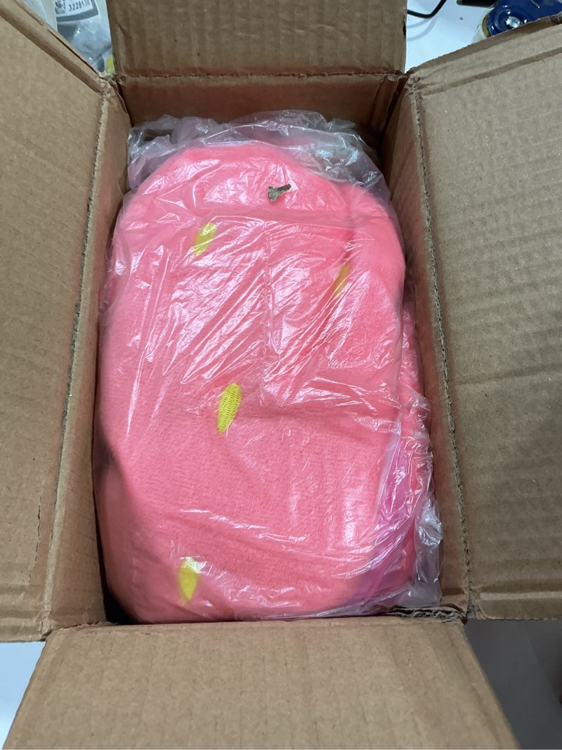 Condition photo showing Good Condition for reversible bunny stuffed animal, carrot rabbit ears zip plush stuffed, fruit bunny plush, (a strawberry rabbit, 9.9inch) a strawberry rabbit 9.9inch