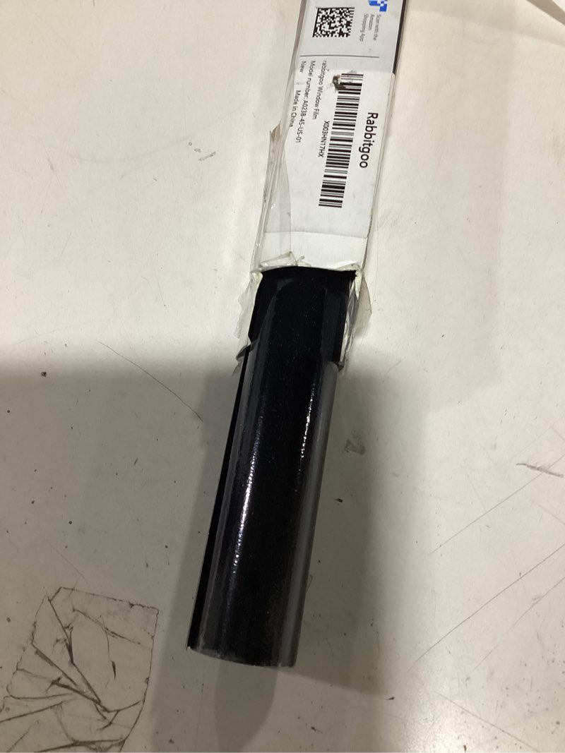 Condition photo showing Good Condition for rabbitgoo blackout window film, sun heat blocking privacy cover for glass, removable opaque room darkening dark black out window covers tint shades for home day sleep light blocker 17.5 x 78.7 inches black 17.5" x 78.7"