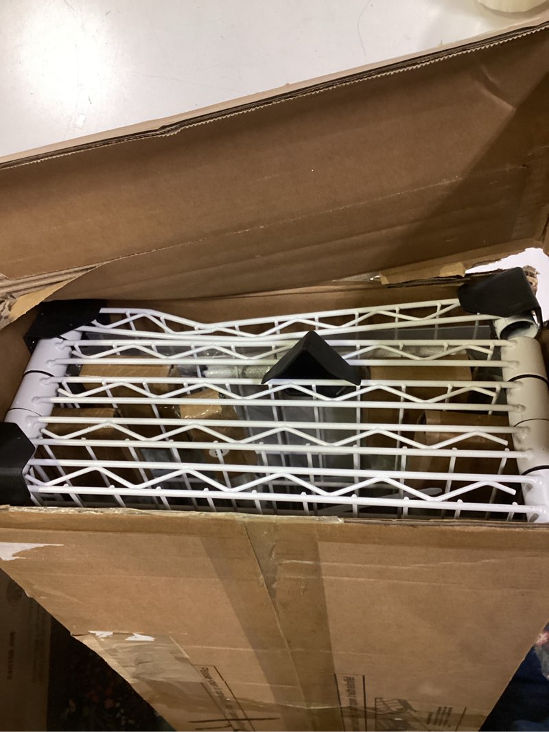 Condition photo showing Good Condition for Ulif F3 Heavy Duty Clothes Rack?With Fabric Drawers?Freestanding Clothing Racks for Hanging Clothes?Adjustable Closet Organizer System?Portable Garment Rack 40" W x 15" D x 72" H?Max Load 700LBS?White White Freestanding