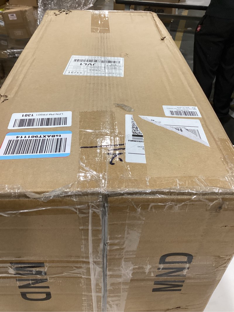 Condition photo showing Good Condition for QCQHDU Set of 2 Large Tall Blue Planters with Saucer - 9 Gallon 12" Diameter x 21" H Faux Stone Round Pots for Indoor Plants, Outdoor Patio & Porch Decor, Heavy Duty Weatherproof Plant Containers Blue 21IN