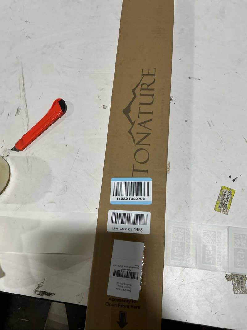 Condition photo showing Good Condition for No Drill Cellular Shades for Indoor Windows, Thermal Insulating & Noise Reducing Honeycomb Blinds, Cordless Free Stop Blinds Light Filtering, White, 29 1/2" W x 64" H 29 1/2"W x 64"H White(light Filtering)