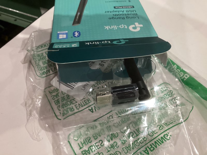 Condition photo showing New/Like New for TP-Link USB Bluetooth Adapter for PC, Bluetooth 5.3 Long Range Receiver, Plug and Play, Adjustable Antenna, Supports Windows 11/10/8.1/7 for Desktop, Laptop, Keyboard, Mouse, etc (UB500 Plus)