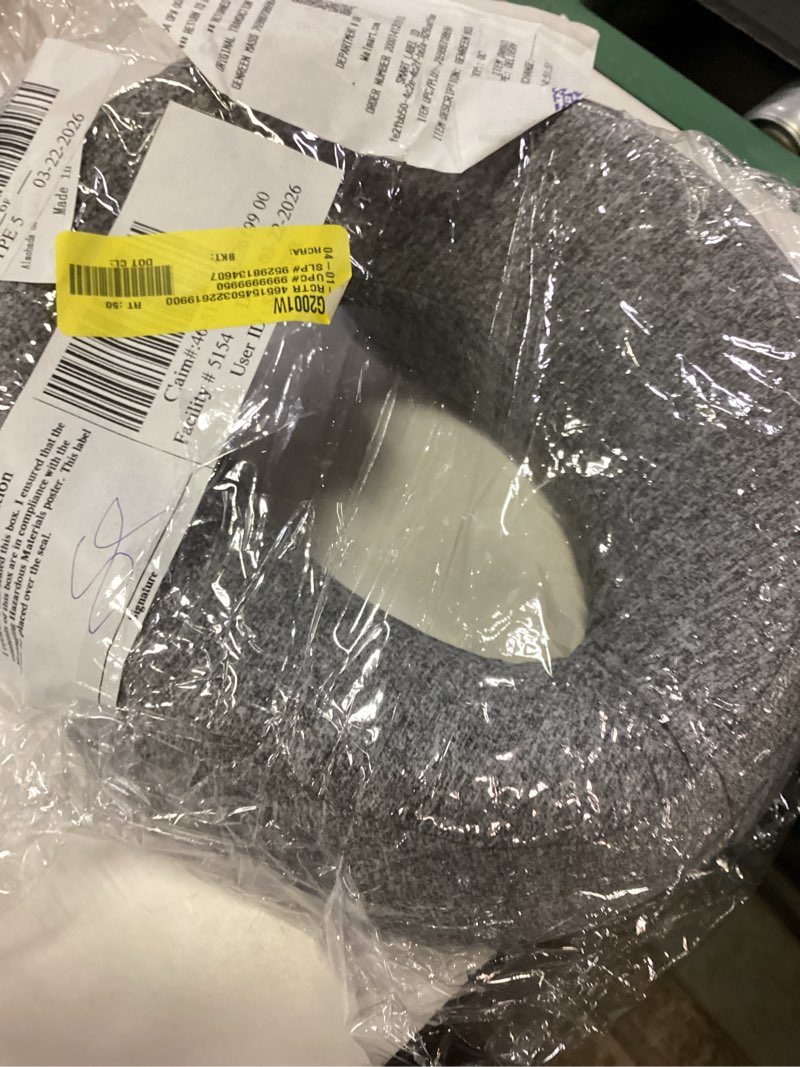 Condition photo showing Good Condition for face down pillow  memory foam stomach sleeping pillow  ergonomic prone cushion with textile cover  cozy neck support  pillow post eye surgery  removable & washable  18.5 x 10.2 in / 47 x 26 cm