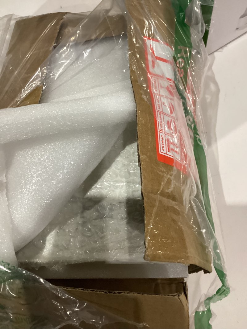 Condition photo showing As Is for Bathroom Vanity Tray and White Marble Kitchen Soap Tray, Luxurious Small Accessory for Table/Countertop (Black-Rectangle, 10" x 6" x 1")