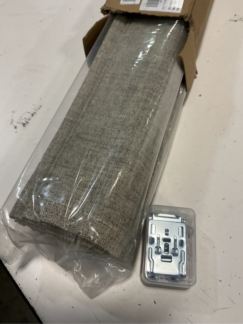 Condition photo showing New/Like New for joydeco cordless roman shades, linen fabric window blinds, thermal insulated blackout blinds, room darkening shades for indoor windows, easy to install, 34" w×75" h, linen linen 34"w x 75"h
