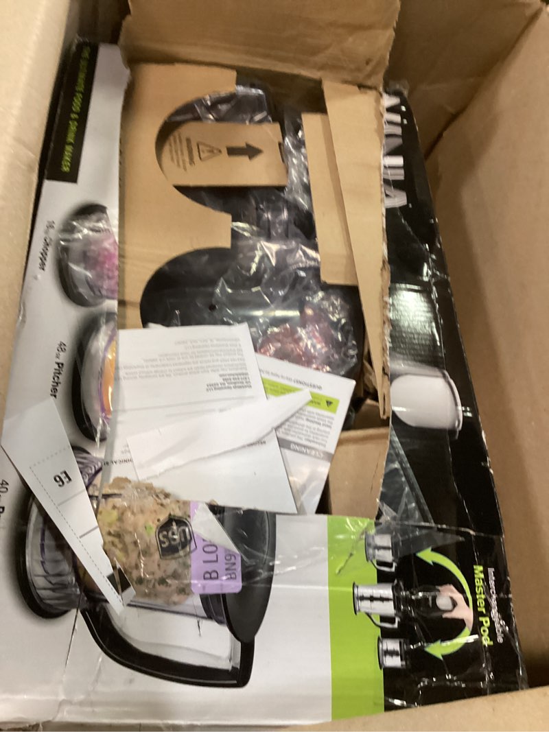 Condition photo showing Good Condition for Ninja QB1004 Blender/Food Processor with 450-Watt Base, 48oz Pitcher, 16oz Chopper Bowl, and 40oz Processor Bowl for Shakes, Smoothies, and Meal Prep,Black Black 48 Ounces