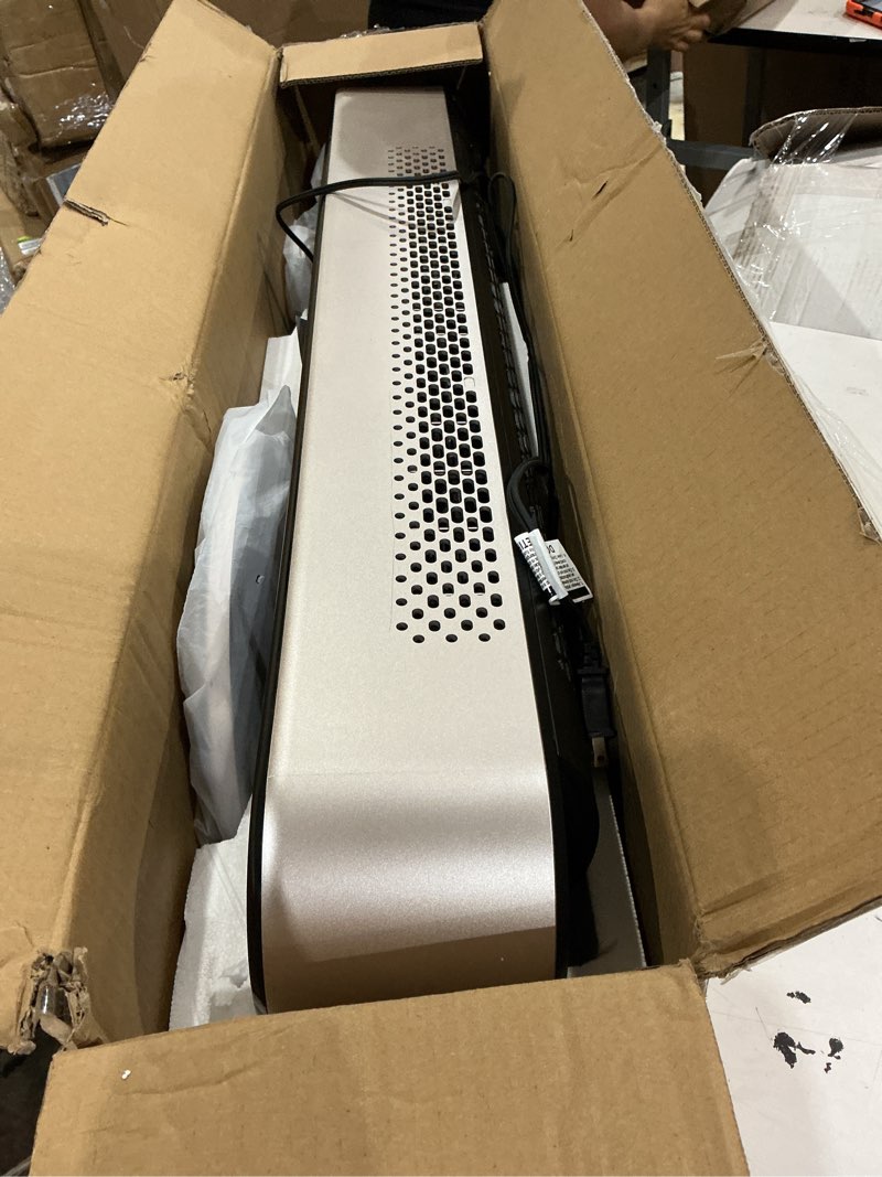 Condition photo showing As Is for dreo tower fan for bedroom, 90° oscillating standing fan with 28ft/s velocity, 20db quiet for sleep, dc motor, 9 speeds, 4 modes, 12h timer, voice & app & remote control, starlight