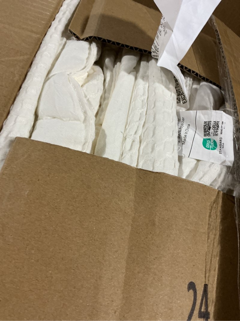 Condition photo showing As Is for WDCOZY Ivory Twin Quit Size Bedding Sets with Pillow Sham, Lightweight Soft Bedspread Coverlet, Quilted Blanket Thin Comforter Bed Cover for All Season, 2 Pieces, 68x90 inches Ivory (Warm Yellow Tint) Twin