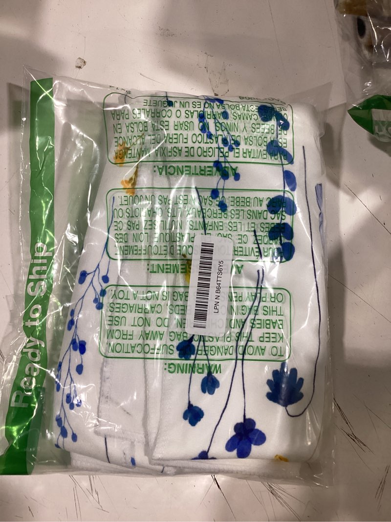 Condition photo showing Good Condition for watercolor floral decorative bathroom hand towels set of 2, absorbent royal blue yellow flower bath hand towels for bathroom,housewarming gifts for new home women yellow flower 14"x28"