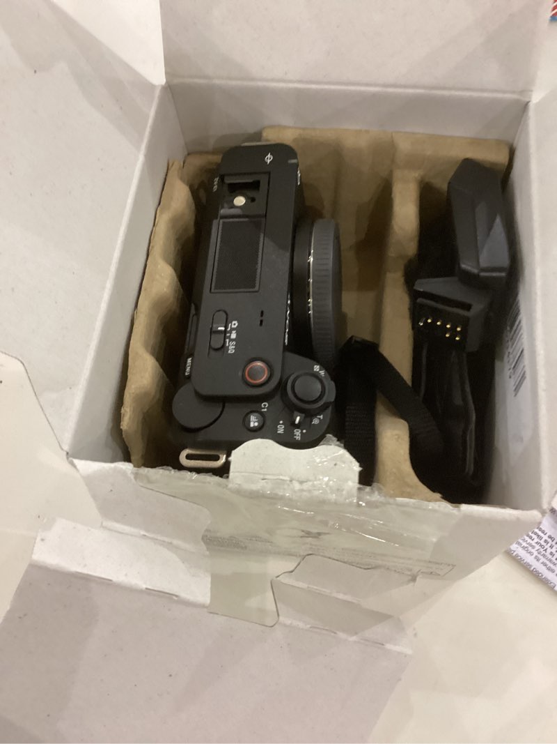 Condition photo showing As Is for Sony Alpha ZV-E1 Full-Frame Interchangeable Lens Mirrorless Vlog Camera - Black Body Black Camera Body