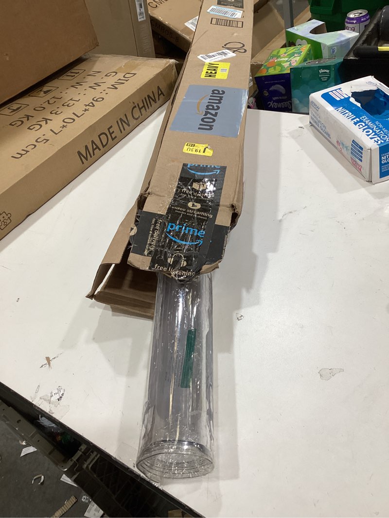 Condition photo showing New/Like New for LovePads Clear Desk Mat 34 x 72 Inch, 1.5mm Thick Clear Table Protector, Waterproof Plastic Table Cover Protector, PVC Desk Protector Mat, Vinyl Desk Cover for Desktop, Coffee & Dining Table 34" x 72" (Rectangular) Clear 1.5mm