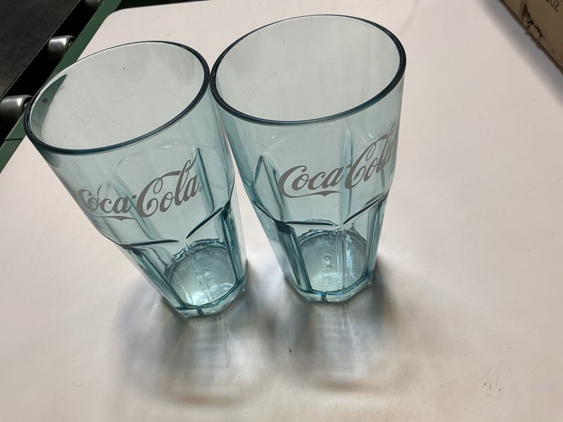 24 pack GET 22 oz Jade Plastic Double Rocks Tumble