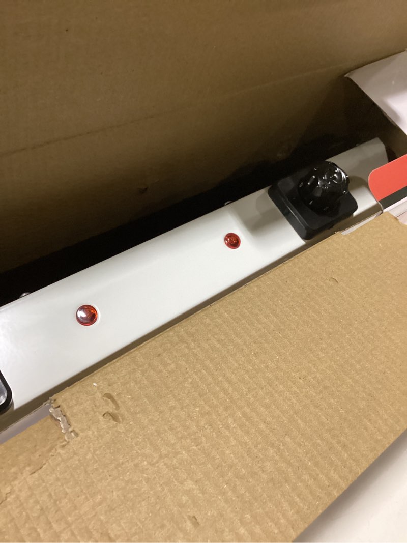 Condition photo showing As Is for 2000W Hot Plate,Portable Electric Stove Countertop Double Coil Burners W/5 Level Temperature Control & Stay Cool Handles, Easy to Clean, Lightweight Cast Iron Electric Stove for RV/Home/Camp 110V 2000w Silver