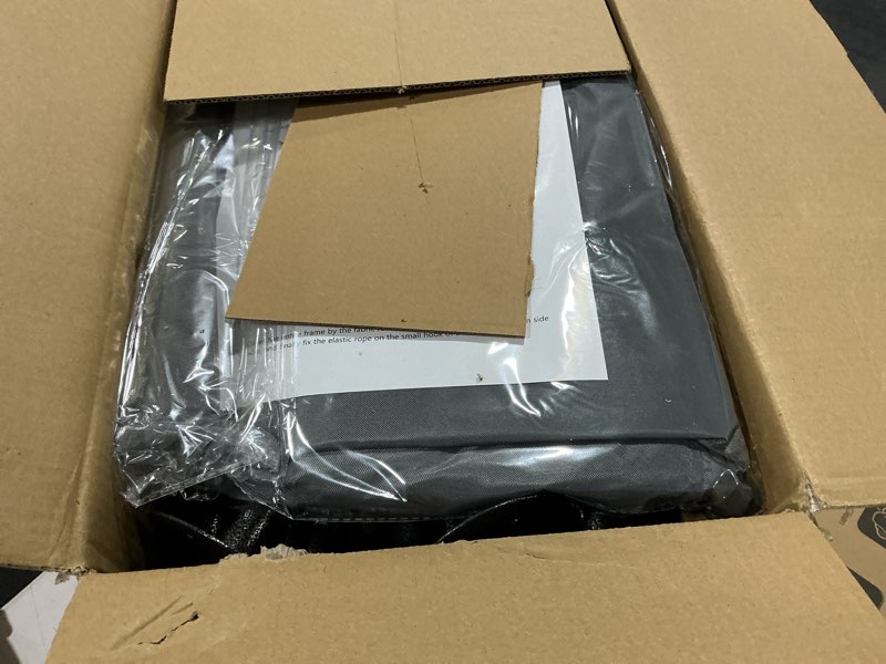 Condition photo showing Good Condition for dog shade shelter outdoor tent for large medium dogs, outside doghouse sun rain canopy dog house with waterproof roof ground nails for cats pigs livestock 4'x4'x3.3'