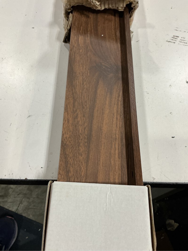Condition photo showing Good Condition for richfocus picture ledge shelf, 40 inch floating shelves set of 2, wood wall shelves with lip, wall decor storage for bedroom living room bathroom kitchen nursery photo picture, walnut walnut 40 inch, set of 2