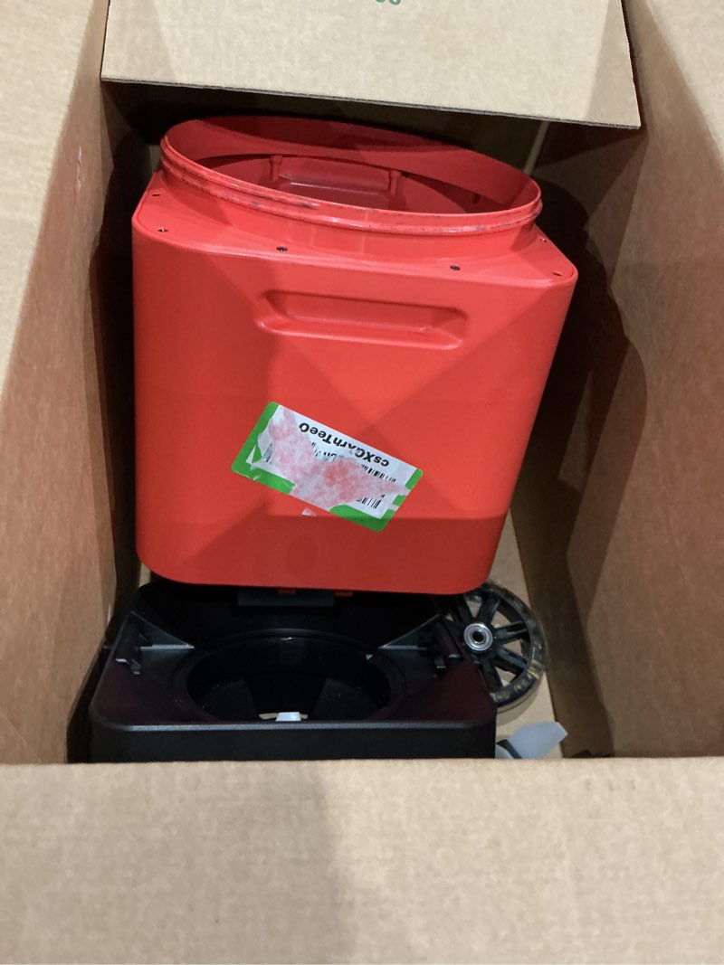 Condition photo showing As Is for automatic dog feeder for large dogs, 14l capacity, remote feeding, anti-blockage system, timed auto dog food dispenser, 2.4g wifi app control?dual power supply,stainless steel bowl red with wifi