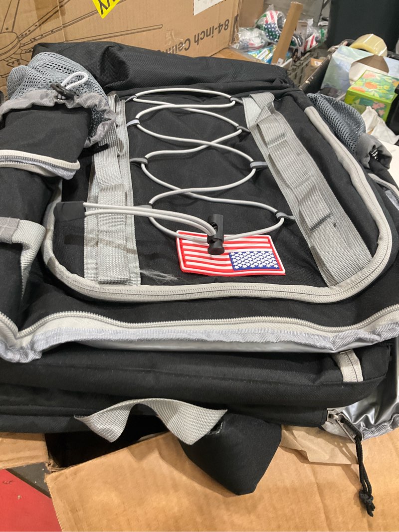 Condition photo showing As Is for maelstrom insulated cooler backpack 