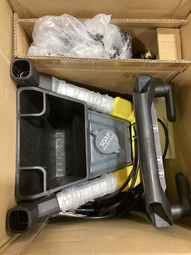 kärcher pressure washer k1900ps, ceta certified, 3 spray nozzles, detergent tank, for cars, driveway