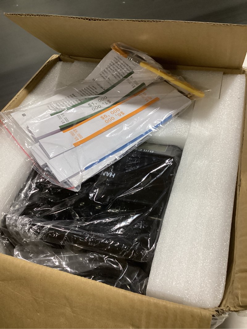 Condition photo showing Good Condition for al1000 money counter machine with value counting, support dollar and euro, uv, mg, mt, ir, dd counterfeit detection, cash counter with lcd display, batch and add, 1,000 notes/min