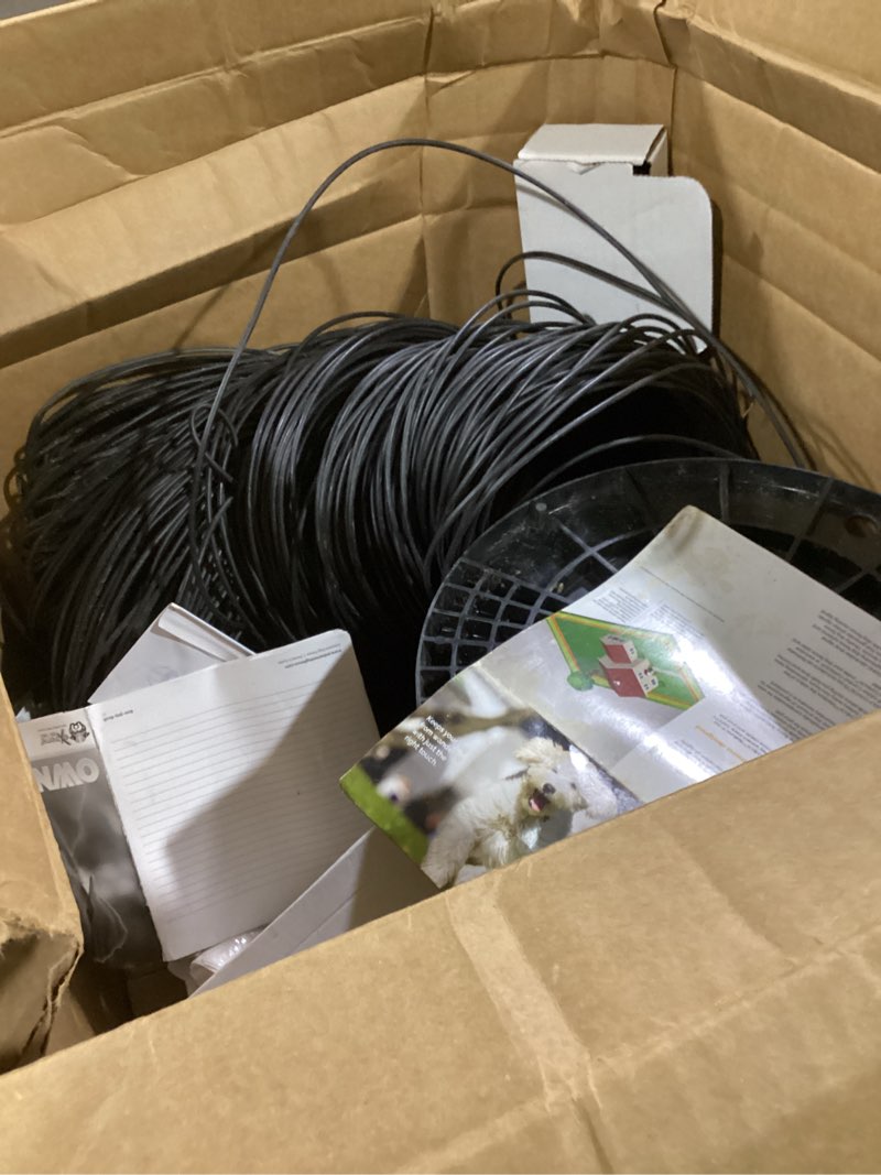 Condition photo showing As Is for underground electric dog fence premium - standard dog fence system for easy setup and superior longevity and continued reliable pet safety - 1 dog | 500 feet standard dog fence wire… 1 dog 500 ft