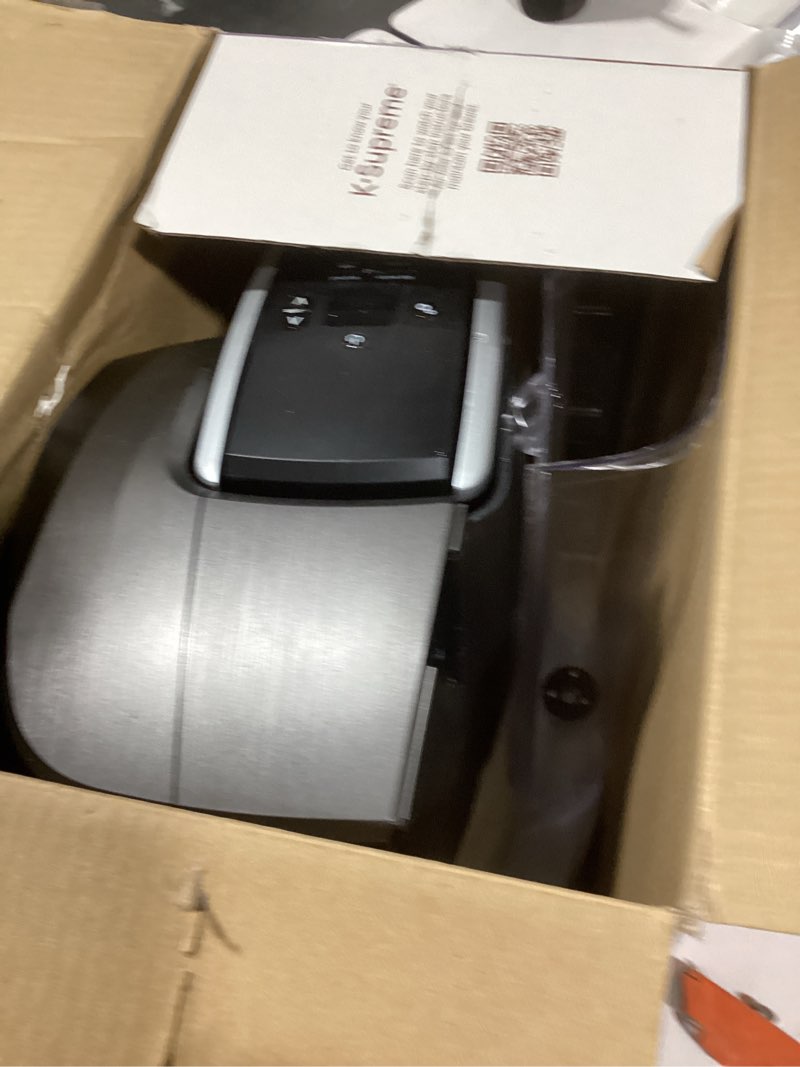 Condition photo showing As Is for Keurig K-Supreme Single Serve K-Cup Pod Coffee Maker, MultiStream Technology, 4 Brew Sizes, 66oz Dual-Position Removable Reservoir, Gray Gray Coffee Maker