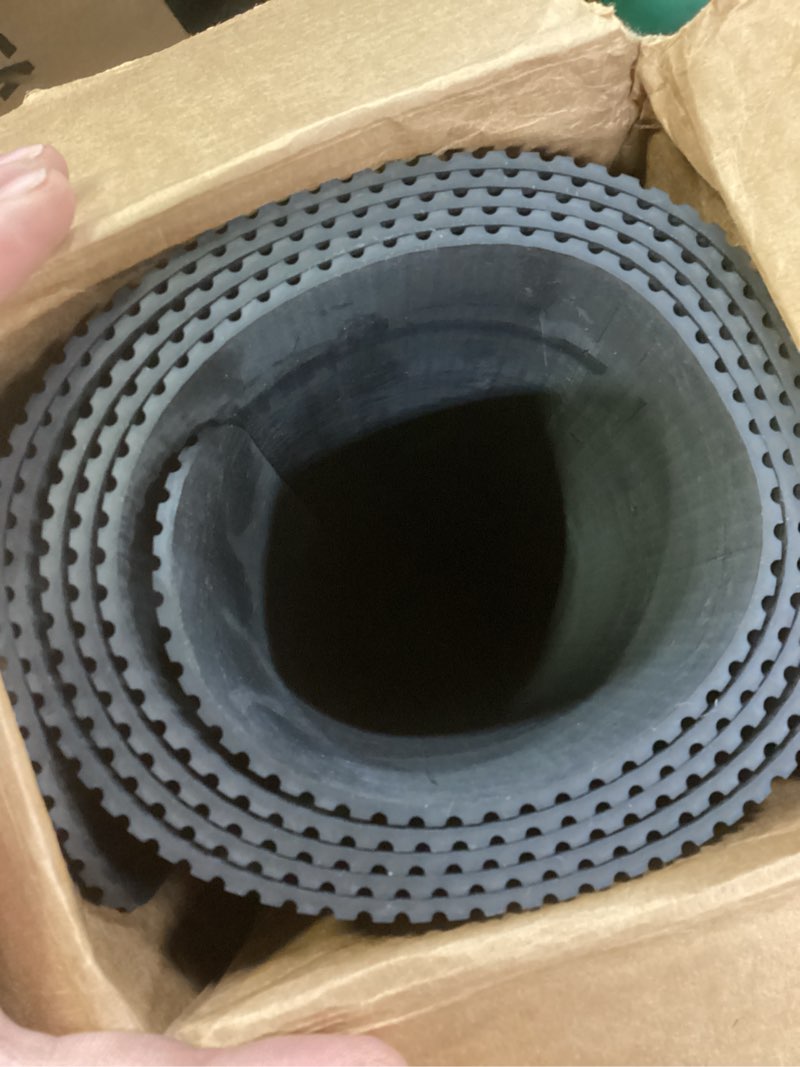 Condition photo showing Good Condition for indoor/outdoor rubber scraper mat, 36 in. x 6? ft., black