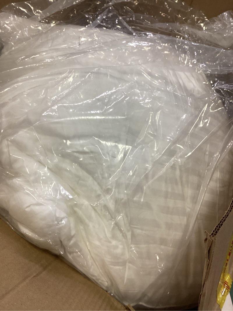 Condition photo showing Good Condition for Beckham Hotel Collection Euro Size Throw Pillows (Set of 2), 26 x 26 Down Alternative Pillow Insert for Bed, Couch, and Sofa European White
