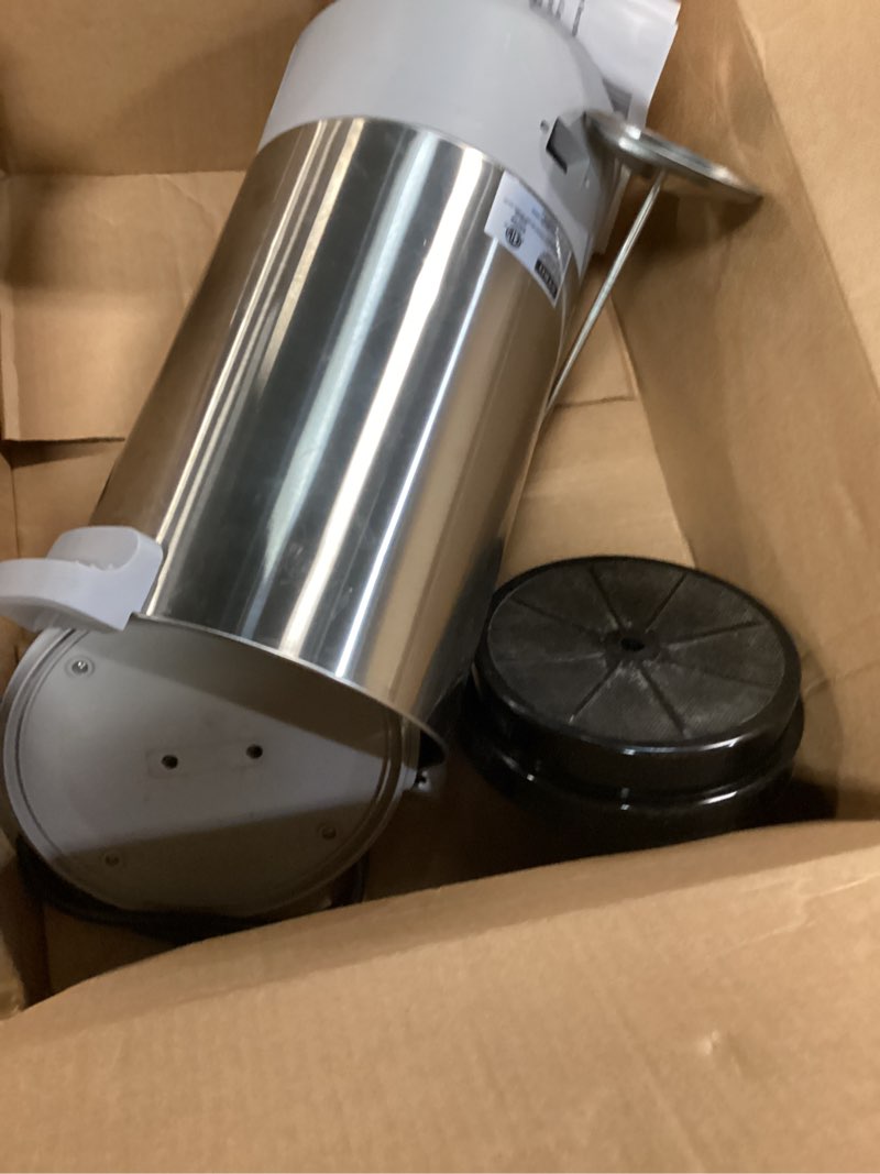 Condition photo showing As Is for SYBO 45Cup Coffee Urn, Commercial Grade Stainless Steel Percolate Coffee Maker, Removable Filter, Easy to Clean, Hot Water Urn for Catering, Hot Beverage Dispenser with Cool-Touch Handles, 6L, Grey 45Cup Grey
