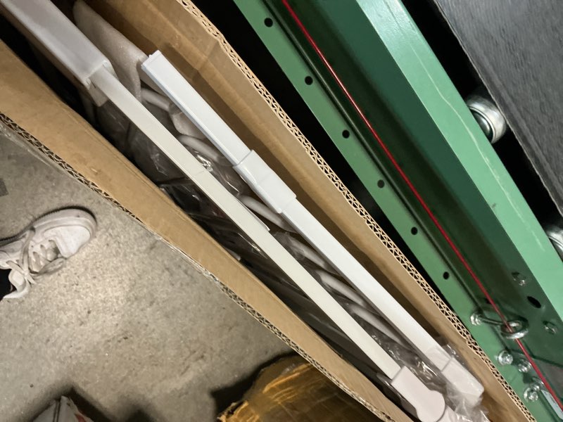 Condition photo showing Good Condition for mom's choice-grownsy baby gate for stairs, 29.5"-48.4" pressure mounted baby gate for top of stair&doorway with v-shaped rods, anti-trip pedal, extra wide stairs dog gate easy install w/red reminder white 29"-48"*30"